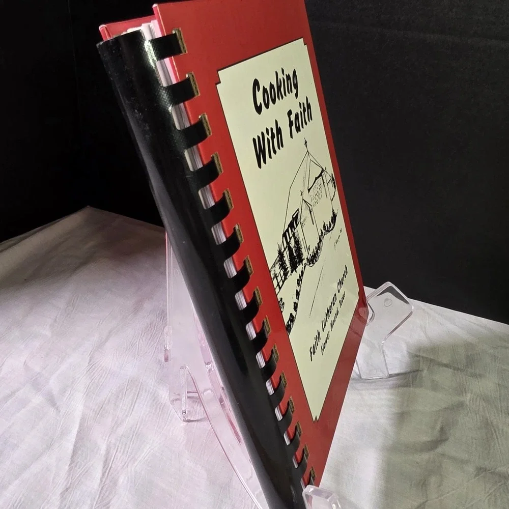 Vintage 1998 Cooking With Faith CookBook Faith Lutheran Church‎ Flower Mound TX